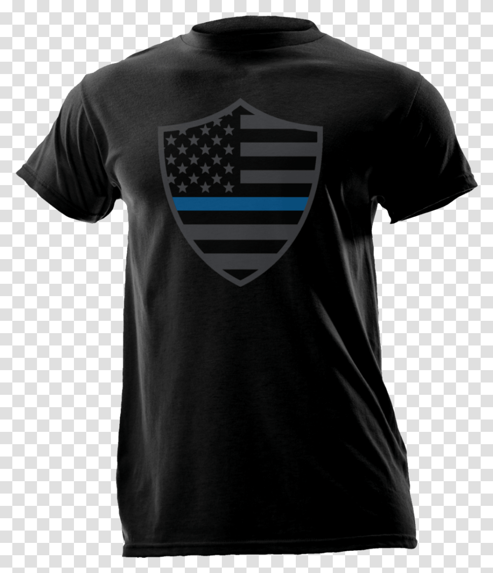 American Shield Cotton Short Sleeve Shirt Active Shirt, Apparel, T-Shirt, Person Transparent Png