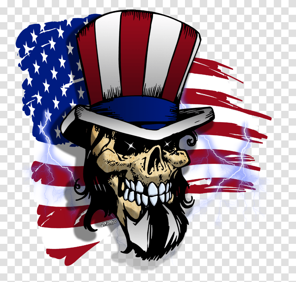 American Skulls By Tyger Graphics American Skull, Flag, American Flag, Helmet Transparent Png