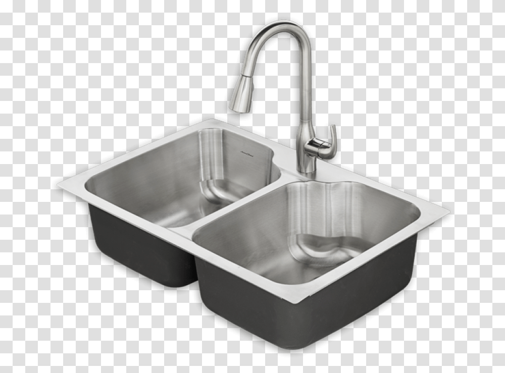 American Standard Kitchen Sink, Sink Faucet, Indoors, Double Sink Transparent Png
