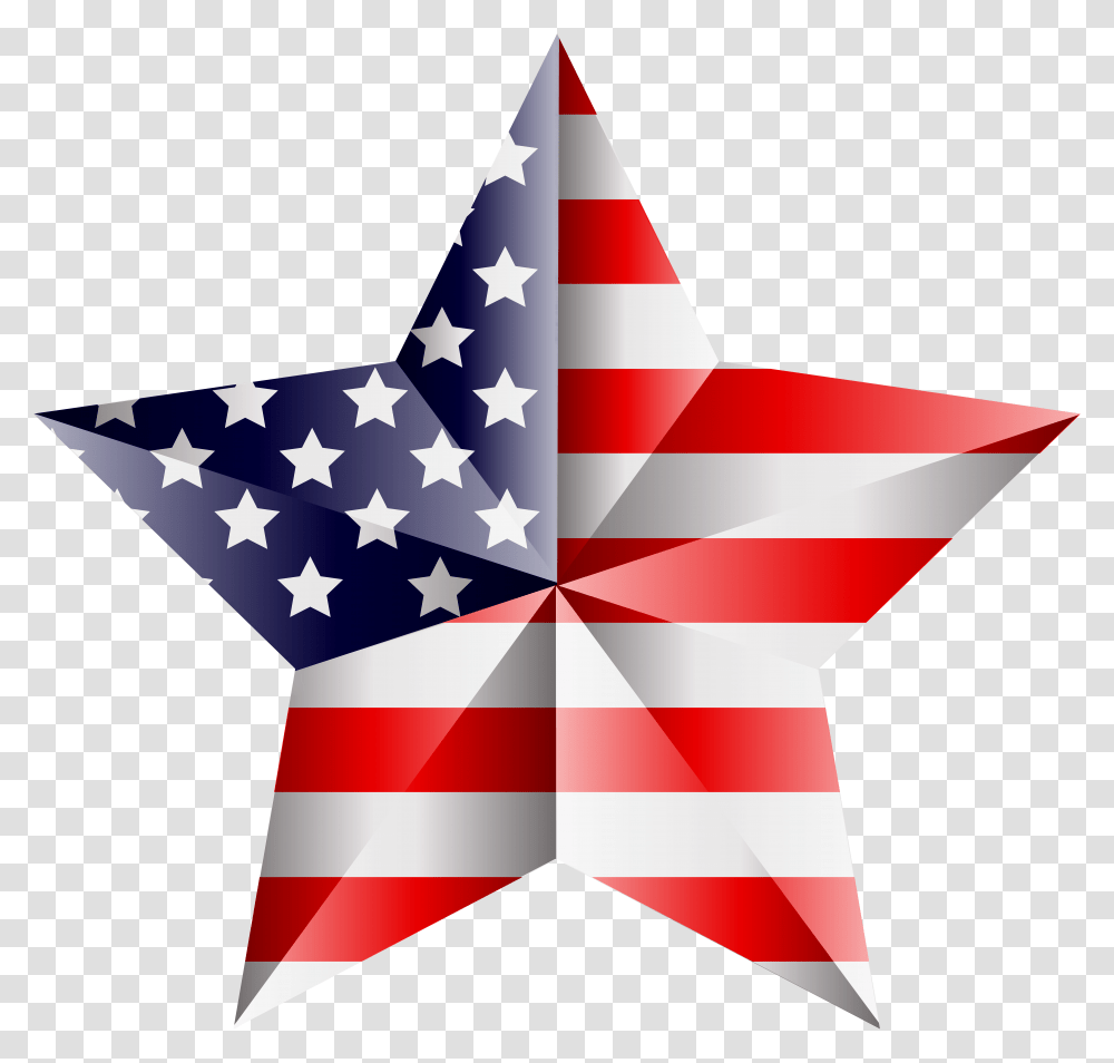 American Star Clip Art Image, Star Symbol, Flag Transparent Png