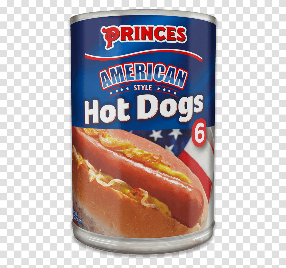 American Style Hot Dogs American Hot Dog Can, Food, Tin, Aluminium, Canned Goods Transparent Png