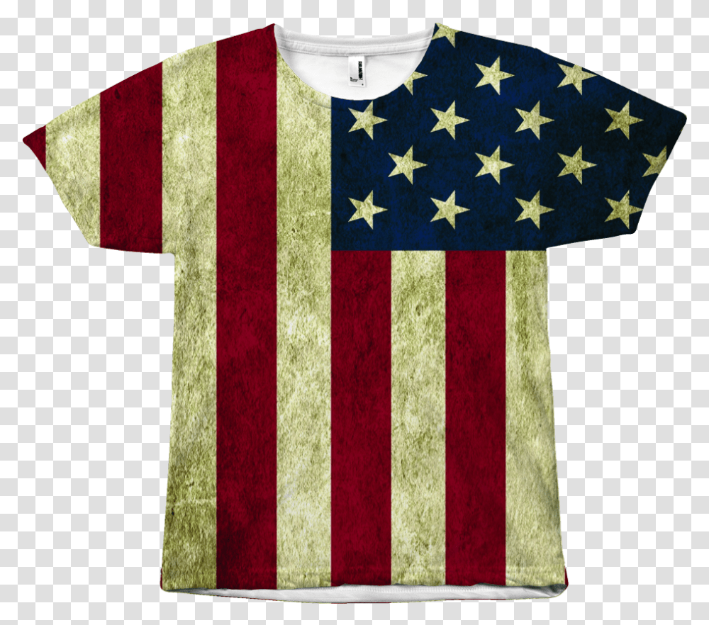 American Vertical T Shirt Usa Flag, Apparel, Sleeve, Long Sleeve Transparent Png