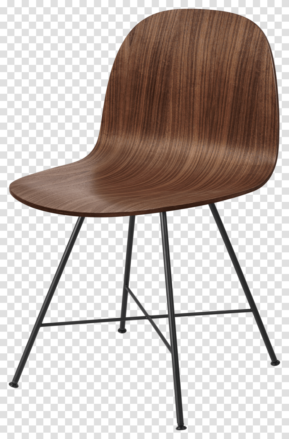 American Walnut Gubi 2d Chair, Furniture, Lamp, Wood, Plywood Transparent Png