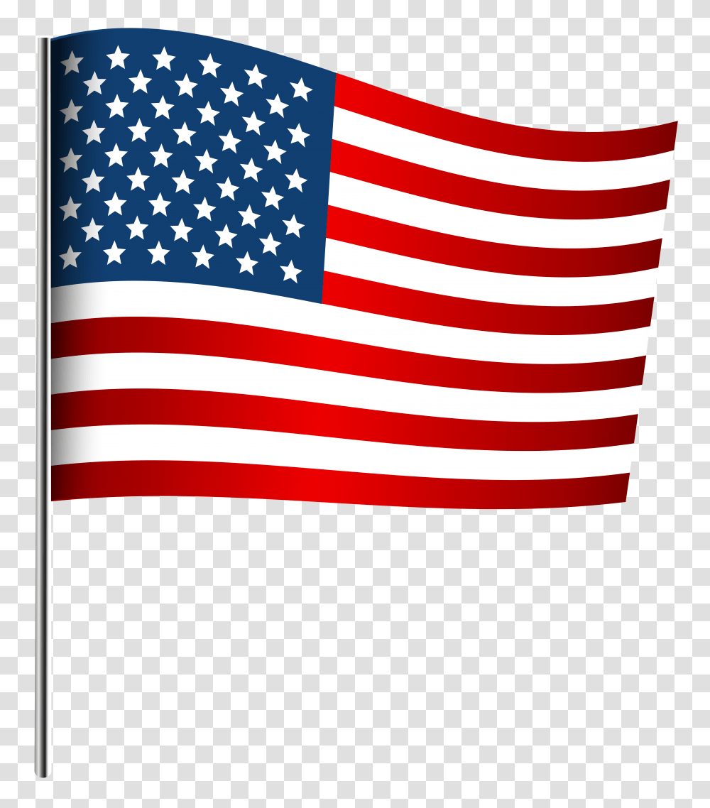 American Waving Flag Clip Art, American Flag Transparent Png