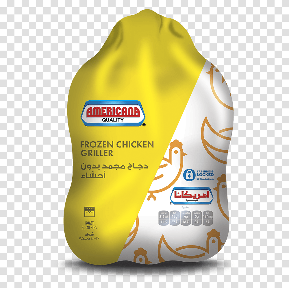 Americana Chicken Frozen, Bottle, Sunscreen, Cosmetics, Label Transparent Png
