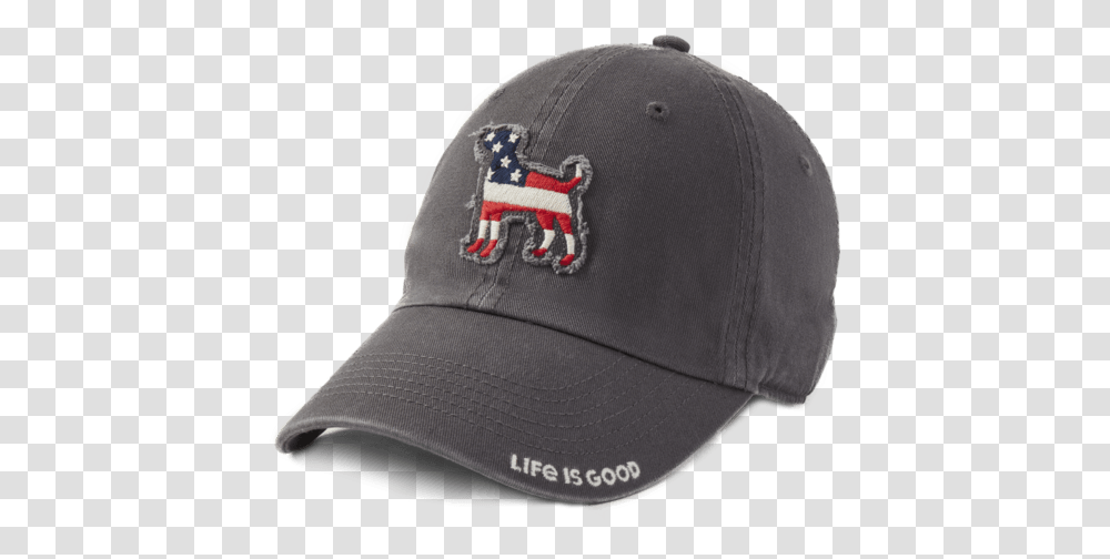 Americana Dog Tattered Chill Cap Hat, Apparel, Baseball Cap, Person Transparent Png