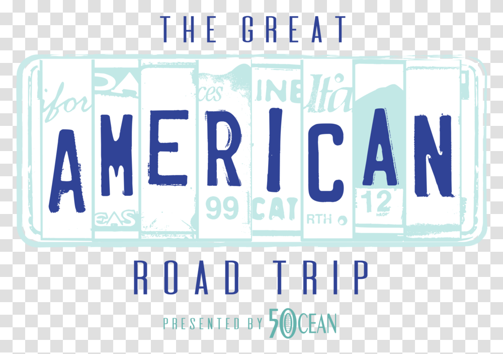 Americanroadtrip Calligraphy, Vehicle, Transportation, License Plate Transparent Png