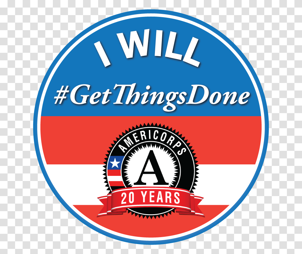 Americorps Getting Things Done For America, Label, Logo Transparent Png