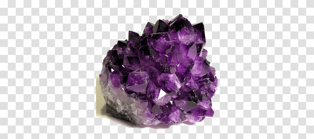 Amethyst Crystals Rock With Purple Crystals, Mineral, Diamond, Gemstone, Jewelry Transparent Png