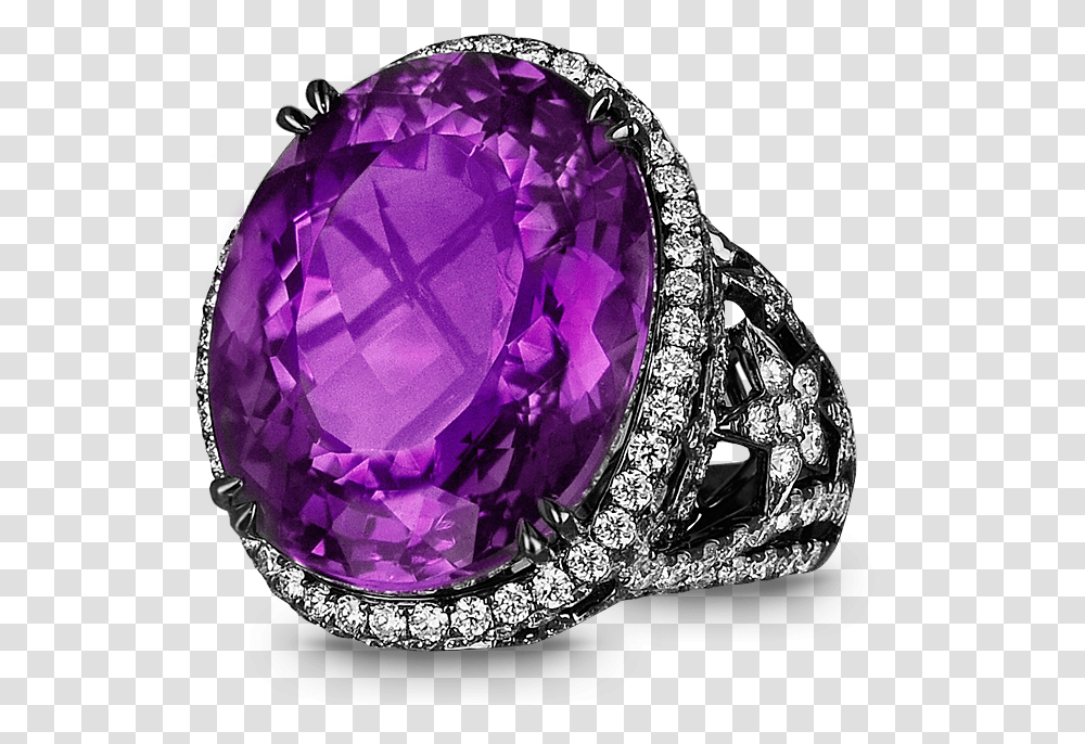 Amethyst, Diamond, Gemstone, Jewelry, Accessories Transparent Png