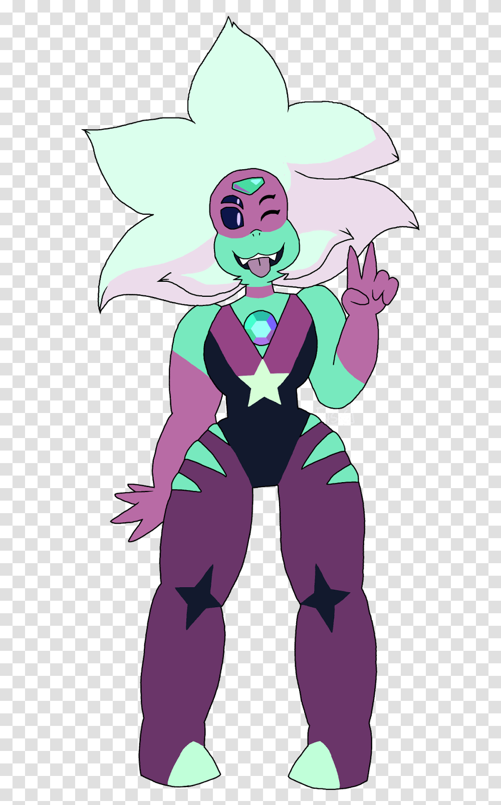 Amethyst Steven And Peridot Fusion, Person, Performer, Costume Transparent Png