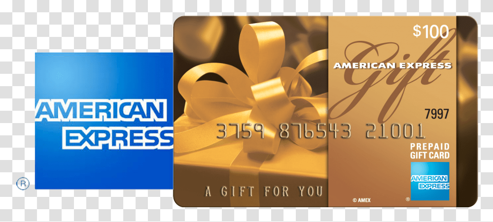 Amex Gift Card, Gold, Treasure, Credit Card Transparent Png