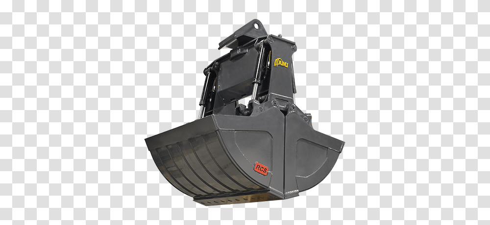 Ami Clam Shell Bucket, Bulldozer, Tractor, Vehicle, Transportation Transparent Png