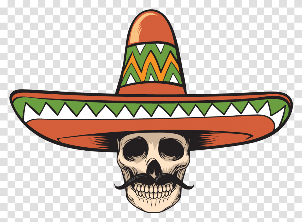 Amigos Skull, Apparel, Sombrero, Hat Transparent Png