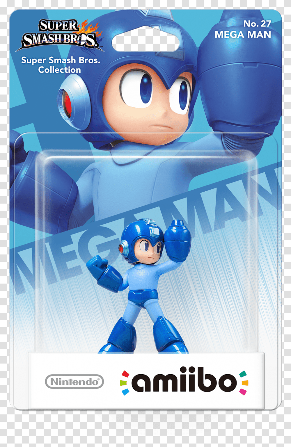 Amiibo Mega Man Smash Bros, Robot, Poster Transparent Png
