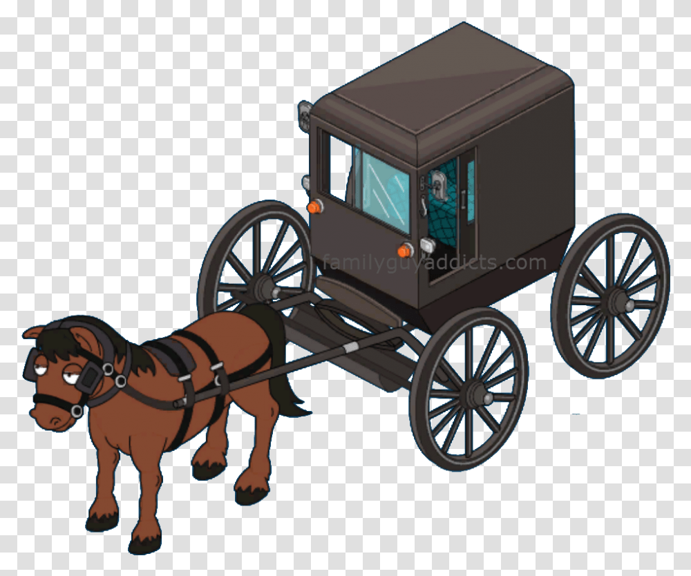 Amish Paradise Horse Amp Buggy Wagon, Carriage, Vehicle, Transportation, Wheel Transparent Png