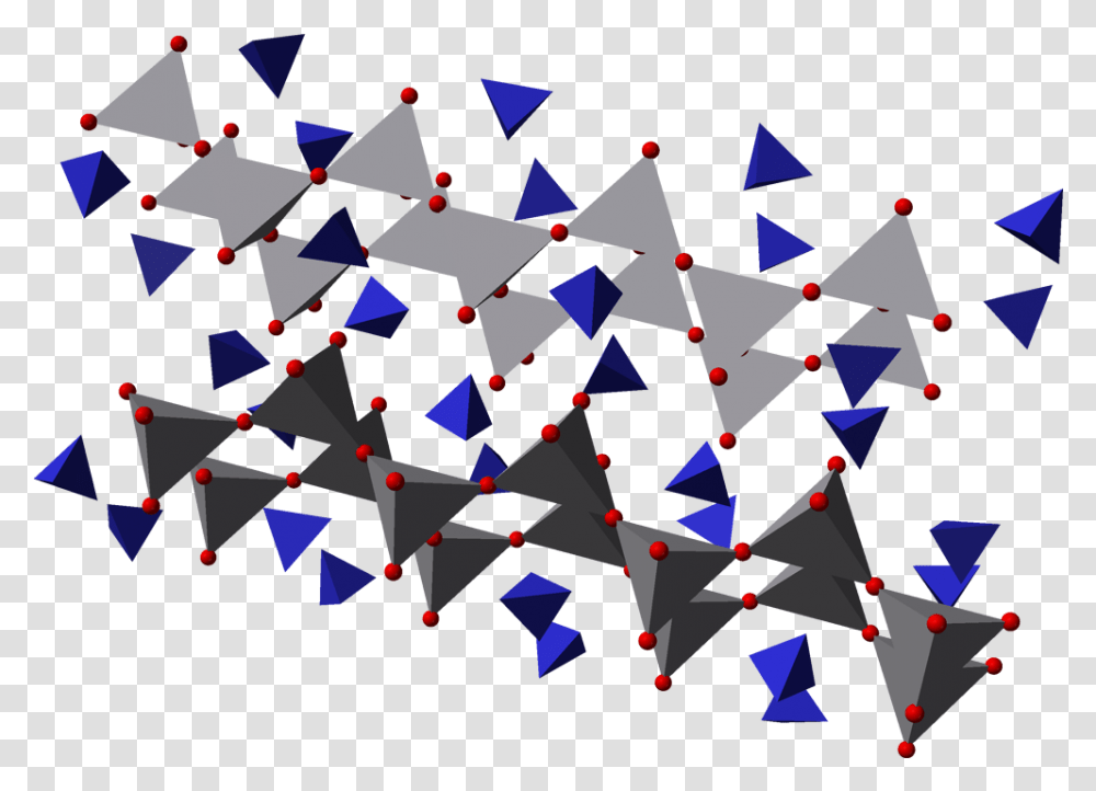 Ammonium Metavanadate 3d Polyhedra Triangle, Paper, Confetti Transparent Png