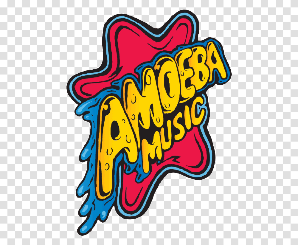 Amoeba Amoeba Music Logo Transparente, Label, Text, Art, Graphics Transparent Png