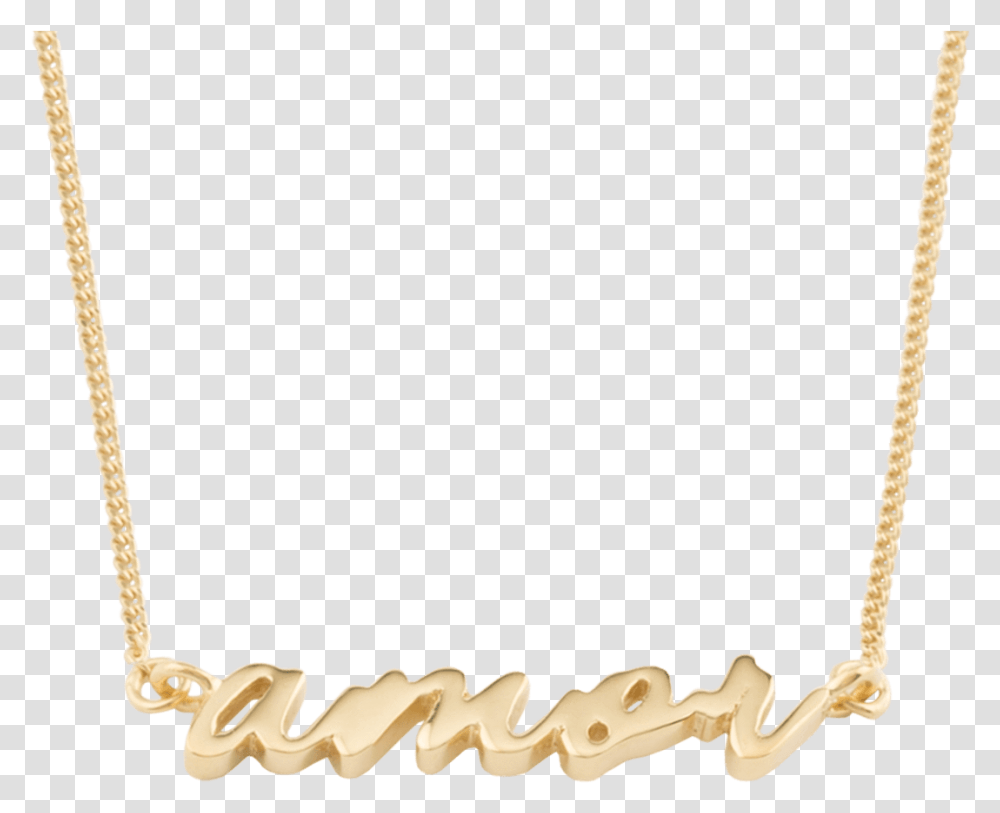Amor Necklace, Gold, Jewelry, Accessories, Accessory Transparent Png