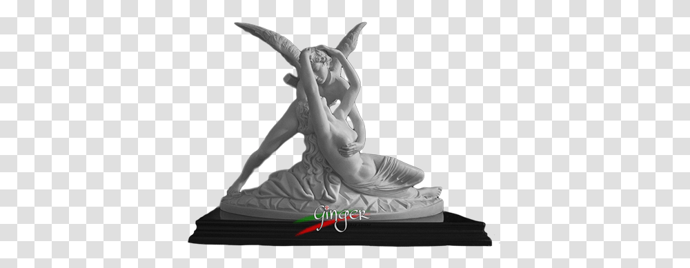 Amore E Psiche Love And Cupido Cupido And Psyche Statue, Person, Human, Sculpture Transparent Png
