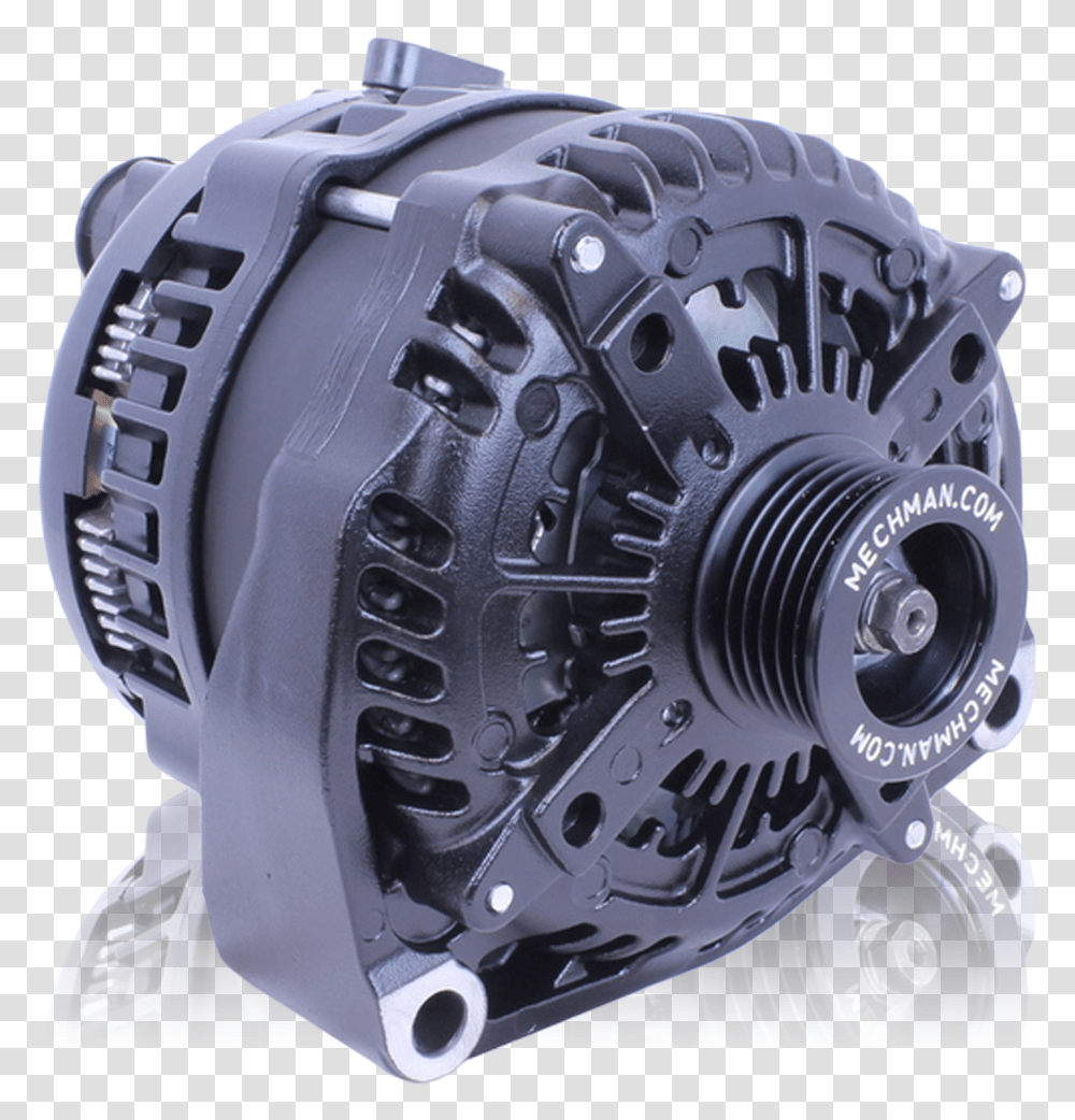 Amp High Output Black Alternator For Chevy Gmc, Machine, Motor, Engine, Helmet Transparent Png