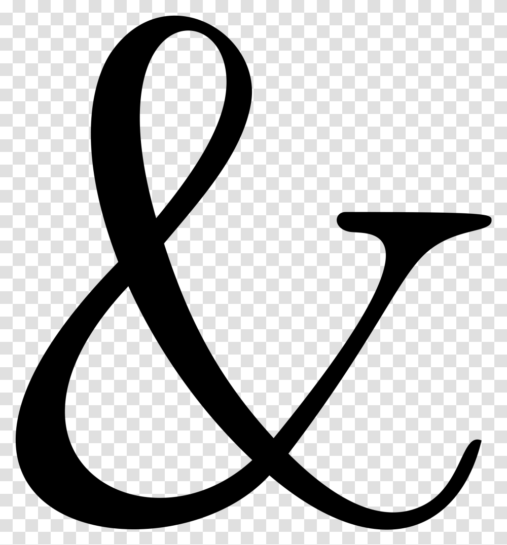 Ampersand Wiktionary Symbol Wikipedia Character Ampersand Clipart No Background, Gray, World Of Warcraft Transparent Png