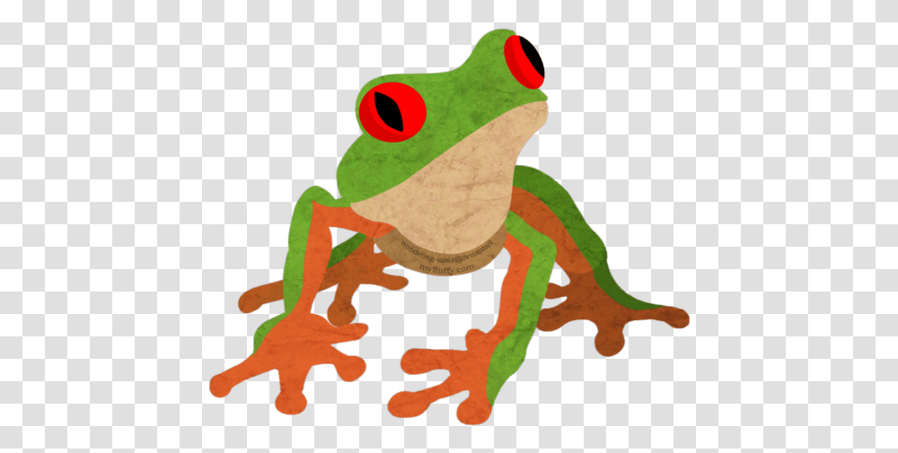 Amphibians Drawing Tree Frog Red Eyed Tree Frog, Wildlife, Animal Transparent Png