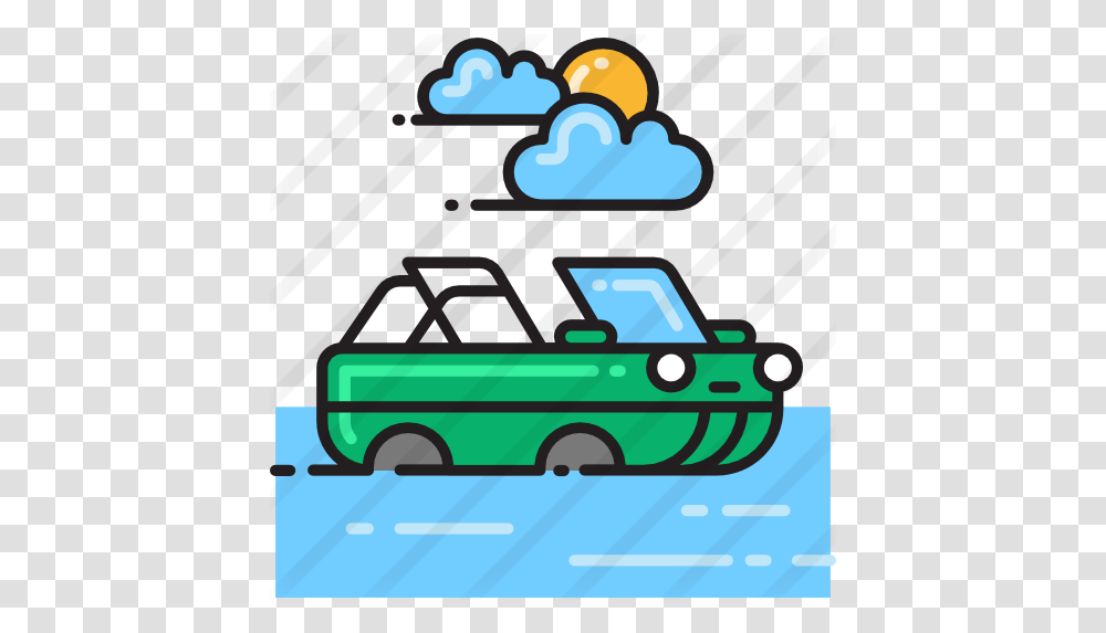 Amphibious Vehicle Car, Transportation, Van, Paper, Flyer Transparent Png