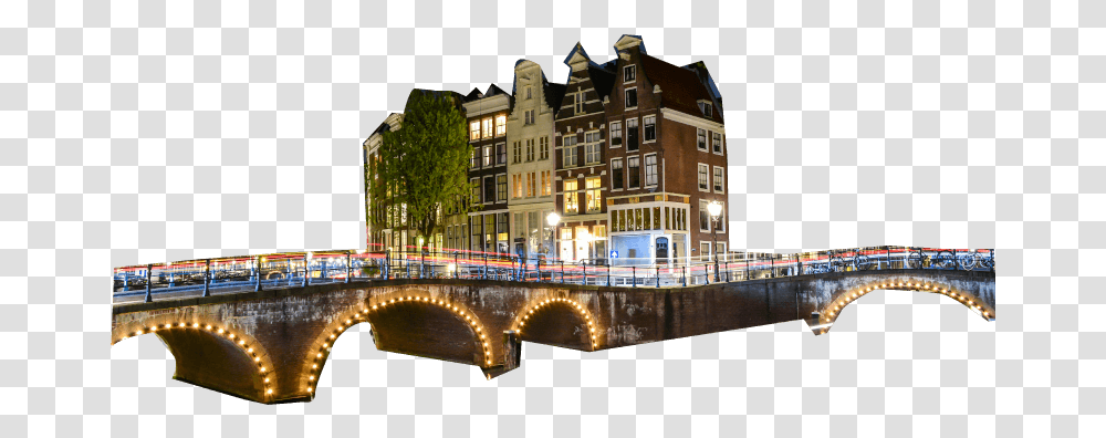 Amsterdam Civitas Handshake Amsterdam Light Festival Boat Tour, Bridge, Building, Metropolis, City Transparent Png