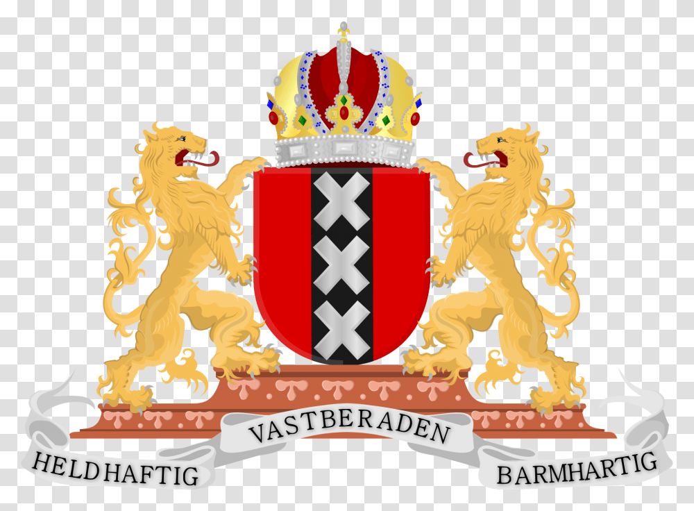 Amsterdam Coat Of Arms, Emblem, Armor Transparent Png