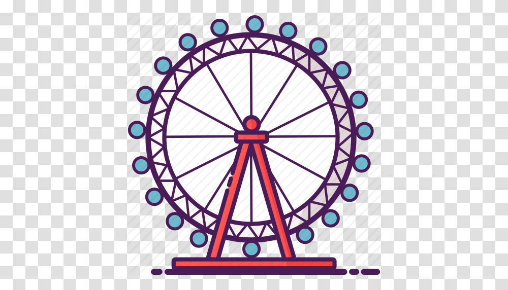 Amusement Eye Ferris Wheel London Park Icon, Amusement Park, Clock Tower, Architecture, Building Transparent Png