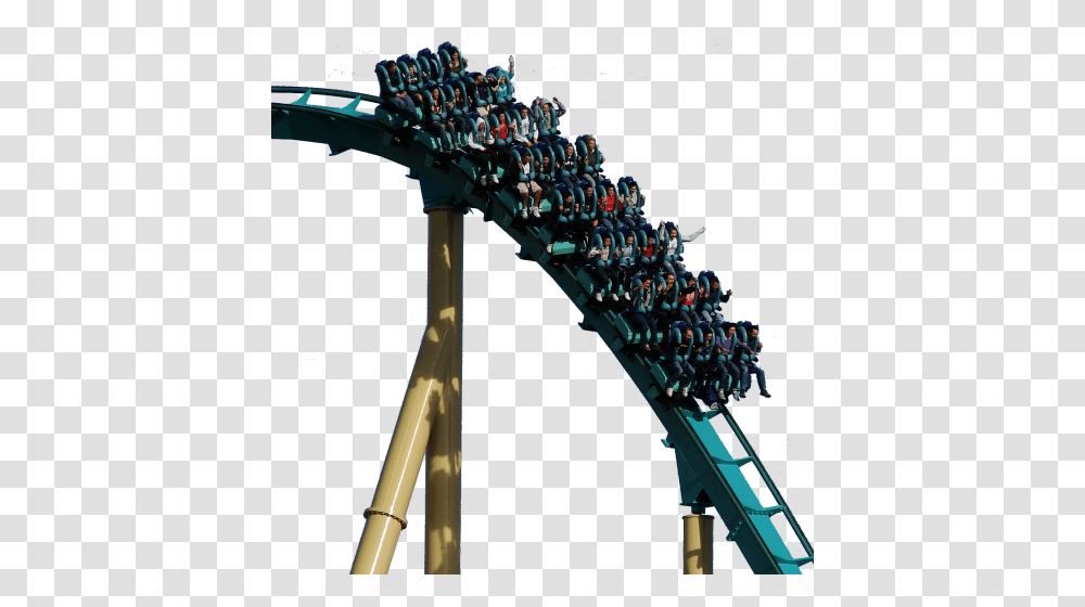 Amusement Park, Roller Coaster, Construction Crane Transparent Png