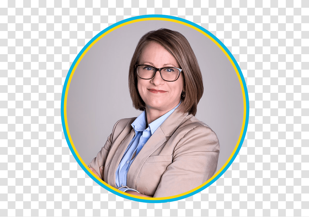 Amy Roesler Official, Person, Glasses, Tie, Sitting Transparent Png