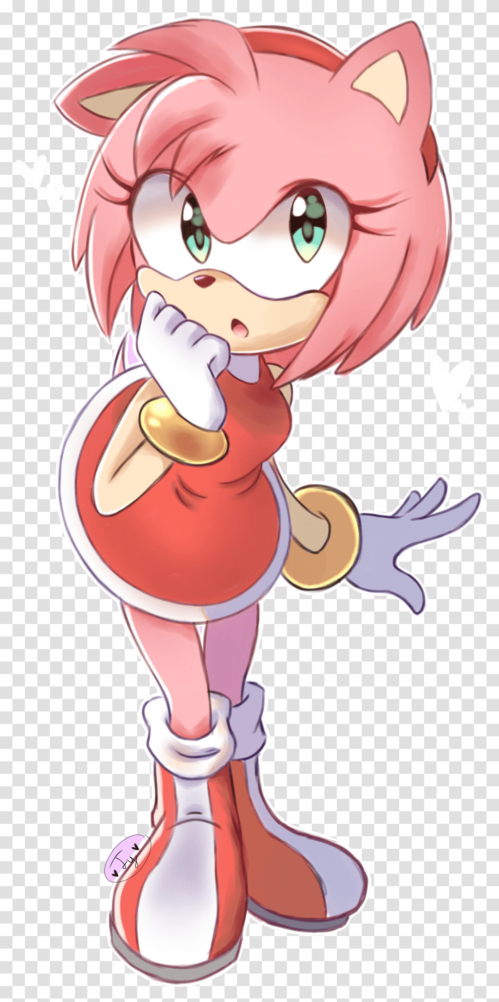 Amy Rose Background Amy Rose With Long Hair, Toy, Hand, Stomach, Food Transparent Png