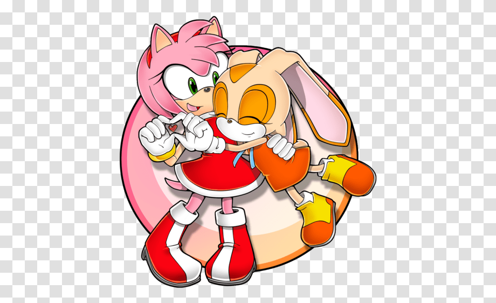 Amy Rose Likes Sonic Cream Y Amy, Graphics, Art, Life Buoy Transparent Png