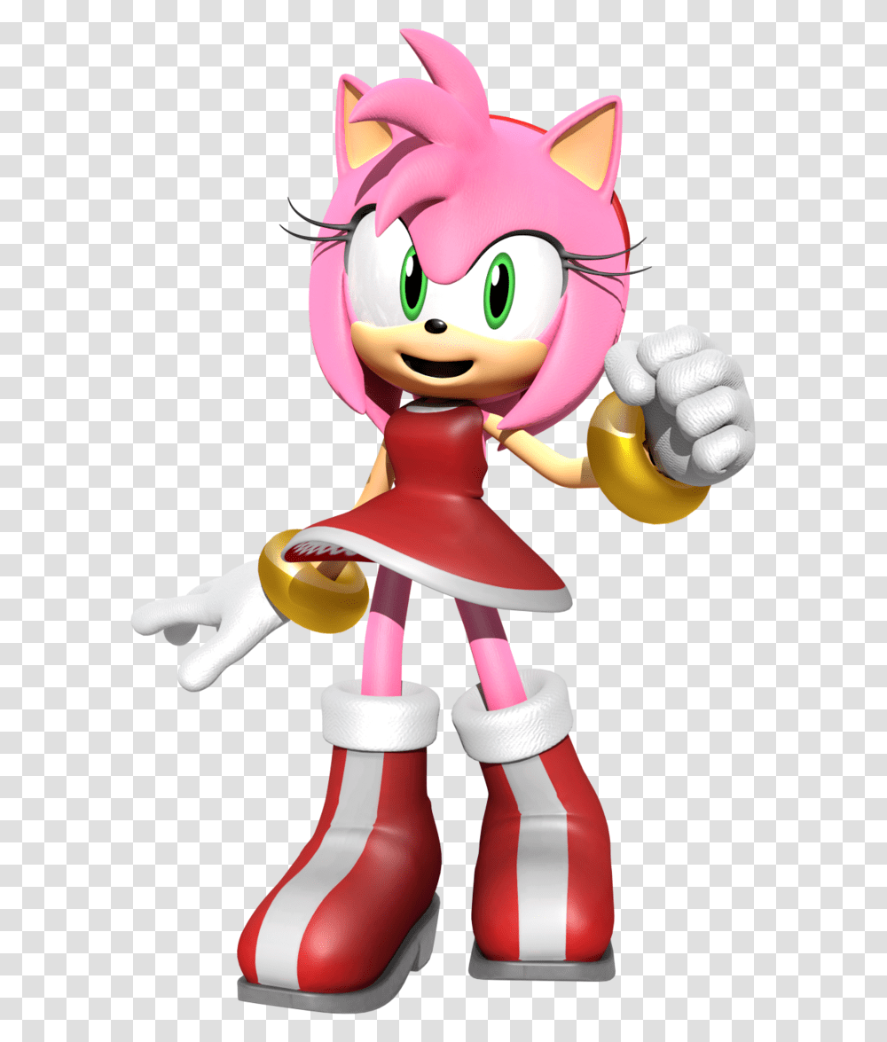 Amy Rose Render, Toy, Hand, Fist, Figurine Transparent Png