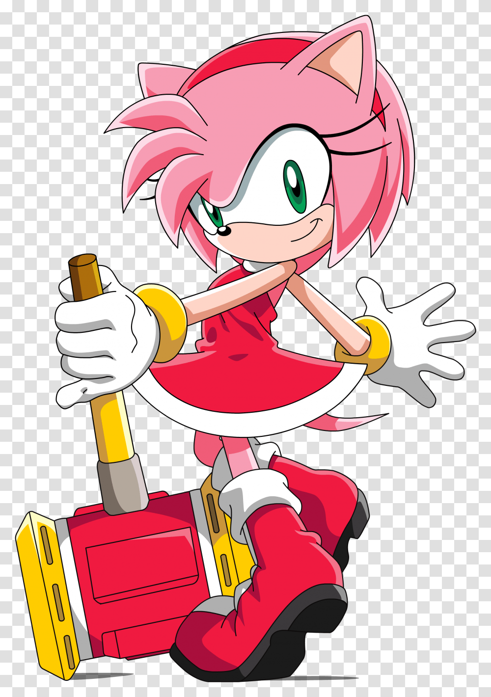 Amy Rose Sonic Cartoon Sonic X Amy Rose Character, Cupid, Rattle Transparent Png