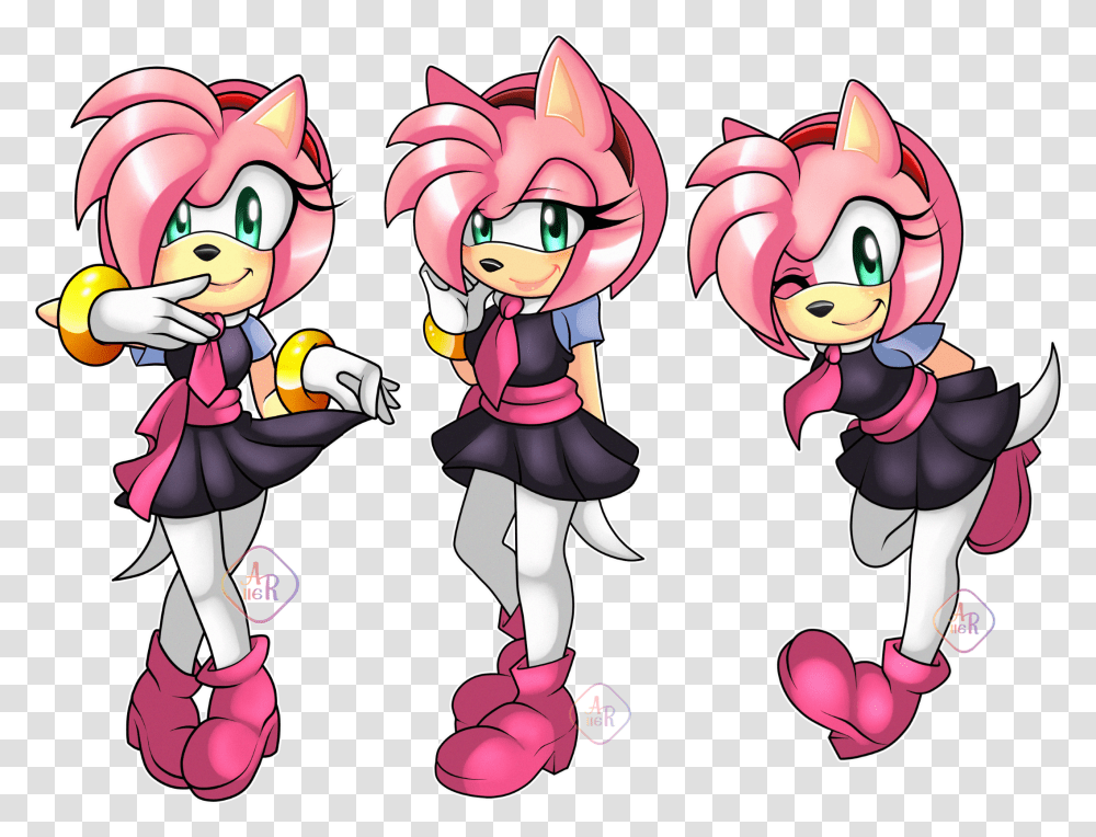 Amy Rose Sonic X Alternate Outfit The Hedgehog Amy Rose Sonic The Hedgehog, Comics, Book, Manga, Graphics Transparent Png