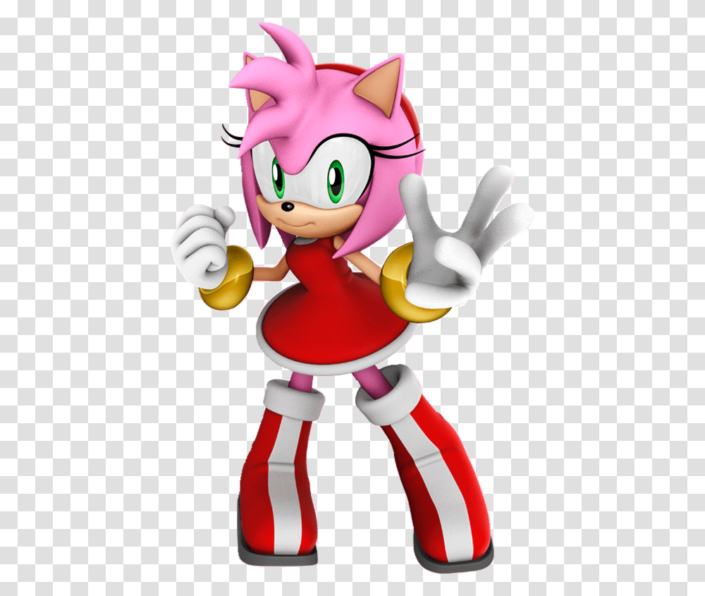 Amy Rose Transformed Amy Rose Sonic, Toy, Food, Hand, Sweets Transparent Png