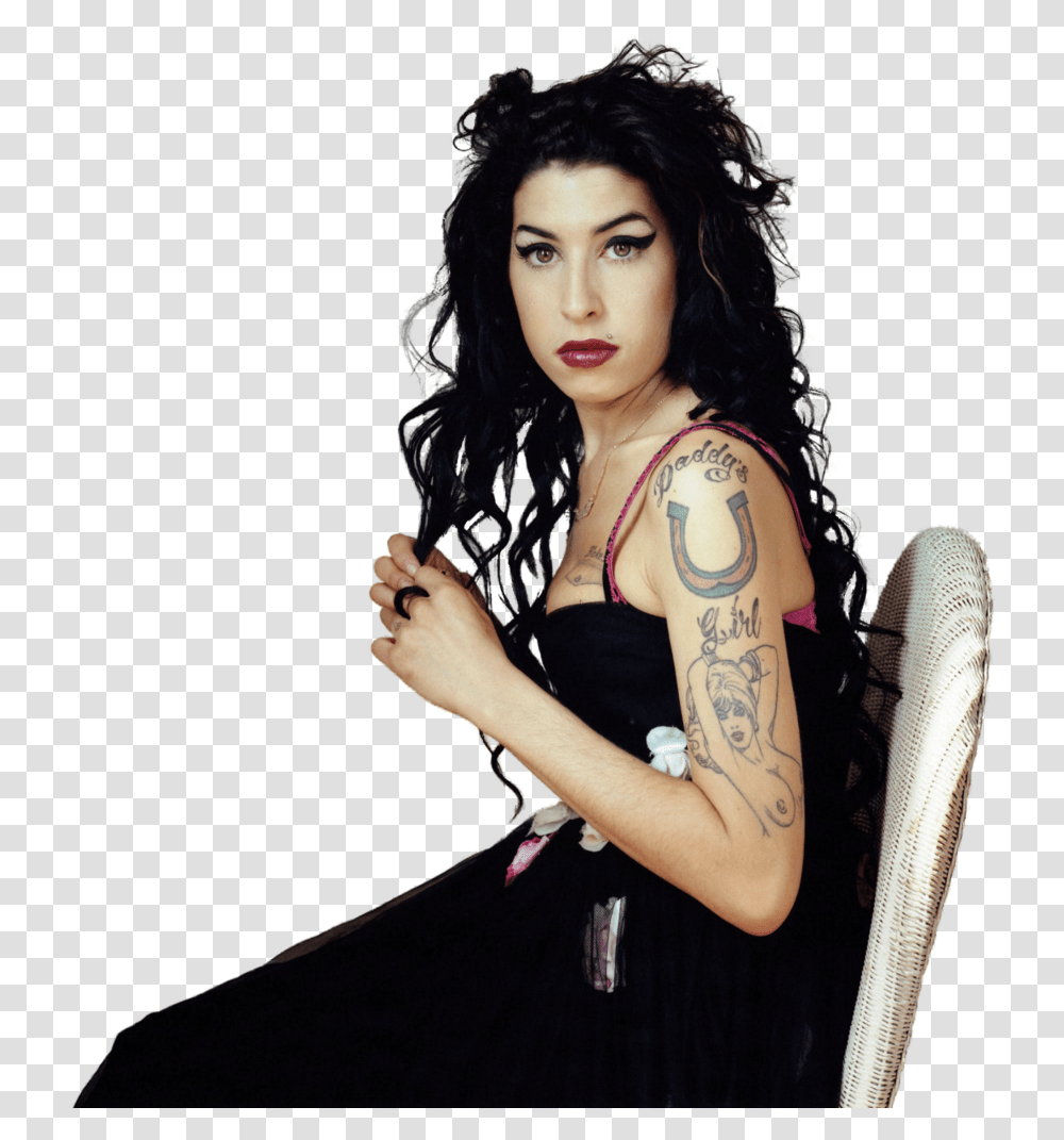 Amy Winehouse Terry Richardson, Skin, Person, Human, Tattoo Transparent Png
