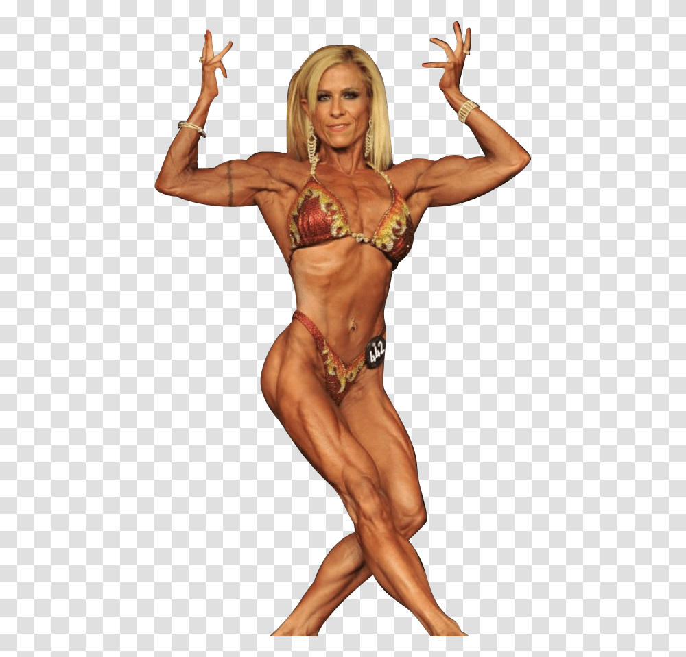 An Actual Bsf Competitor Extreme Bodybuilder Woman, Person, Female, Fitness, Working Out Transparent Png