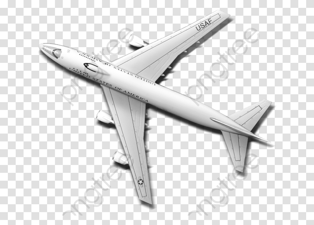 An Airplane Clipart White Mcdonnell Douglas Dc, Aircraft, Vehicle, Transportation, Airliner Transparent Png