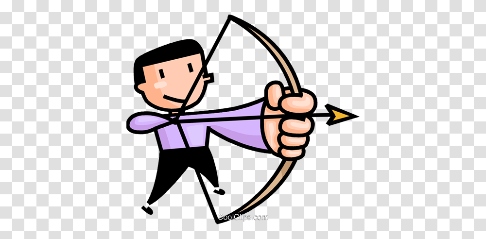 An Archer Taking Aim Royalty Free Vector Clip Art Illustration, Archery, Sport, Bow, Sports Transparent Png