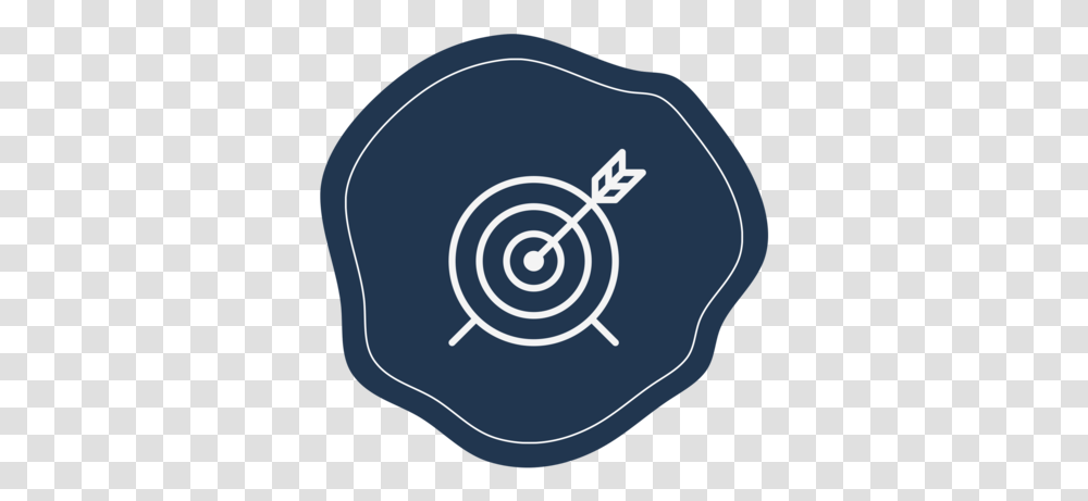 An Arrow Sticking Our Of The Bullseye Of A Target Icon Emblem, Baseball Cap, Hat, Apparel Transparent Png