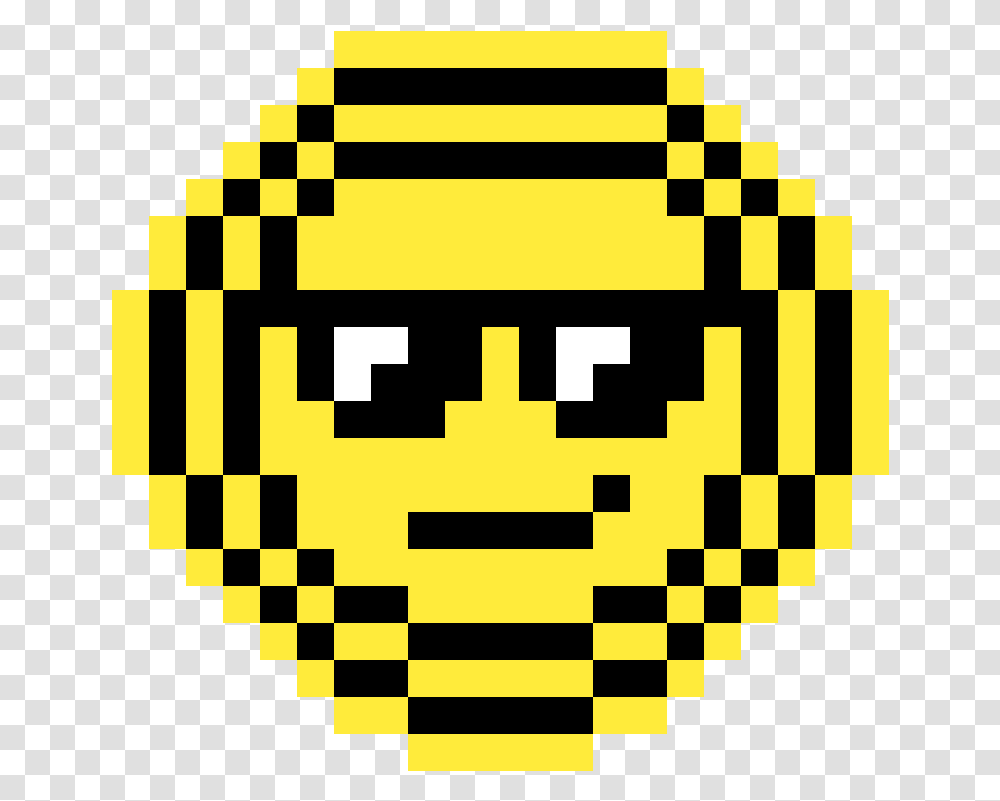 An Emoji For The Emojimovie Download Sunglasses Emoji Pixel Art, Pac Man Transparent Png