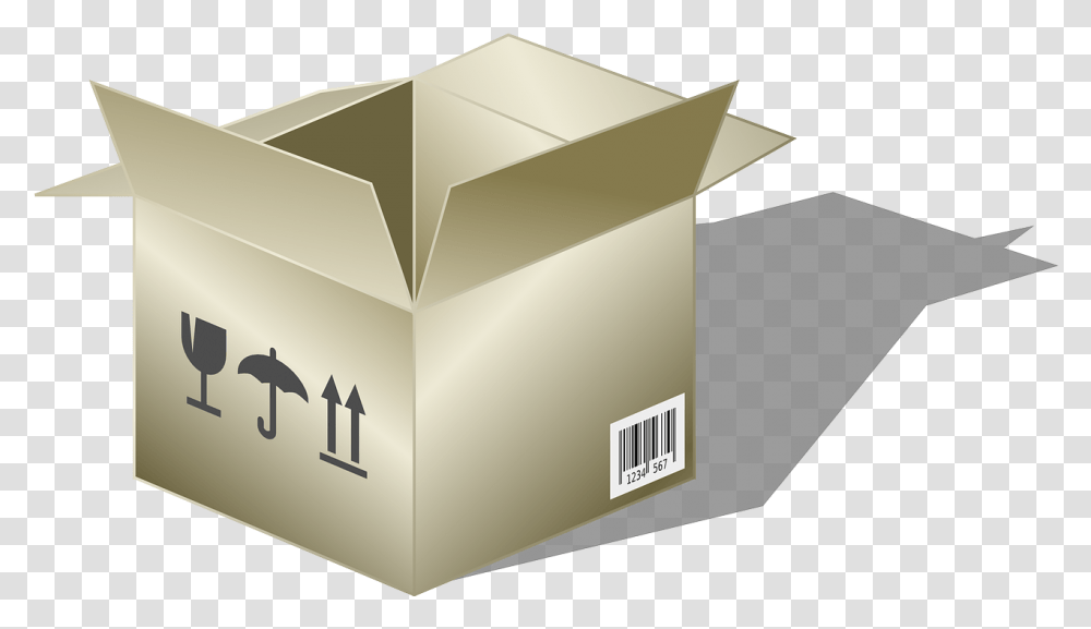 An Empty Old Cardboard Box Dmenagement Image Transparente, Carton, Paper, Package Delivery Transparent Png