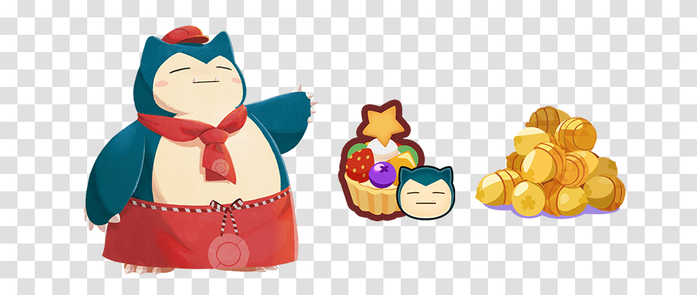 An Enormous Snorlax Is Here Pokemon Cafe Mix Mimikyu, Cupcake, Cream, Dessert, Food Transparent Png
