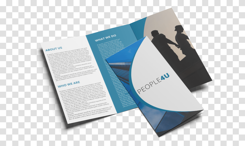 An Example Of A Trifold Folded Leaflet With Another Brochure, Flyer, Poster, Paper, Advertisement Transparent Png