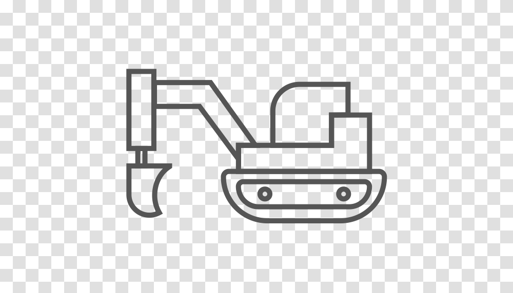 An Excavator Icons Download Free And Vector Icons, Transportation, Vehicle, Chair, Furniture Transparent Png