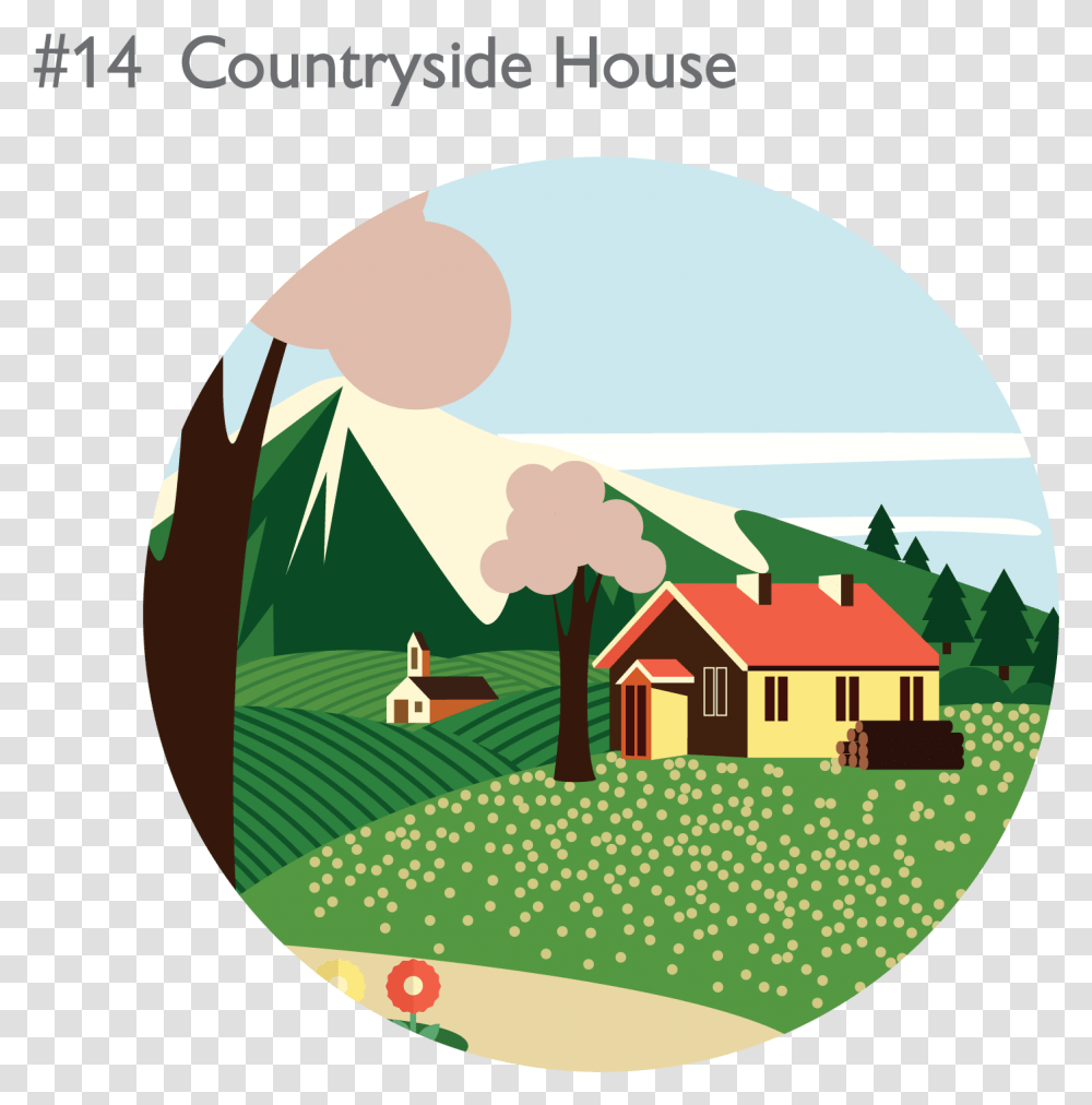 An Icon A Day House, Building, Shelter, Rural, Countryside Transparent Png